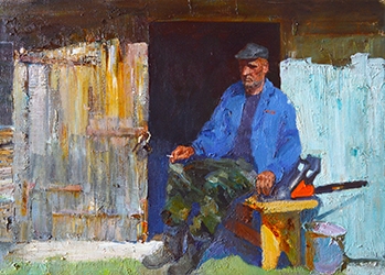 Отдых. Медиумы: холст, масло. 50x70 см. 2022 г./Recreation Medium: canvas, oil. 50x70 cm . 2022